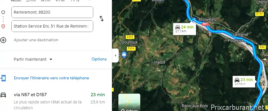 Agip Epinal Route Remiremont