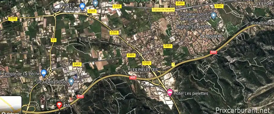 Agip Gignac A55 Sens Marseille Vers Martigues