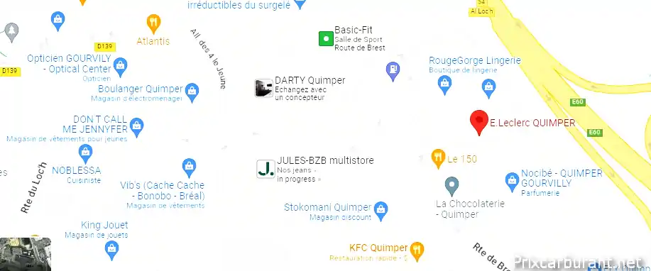 Leclerc Quimper (Kervilly) – 150 Route De Brest 29000 Quimper