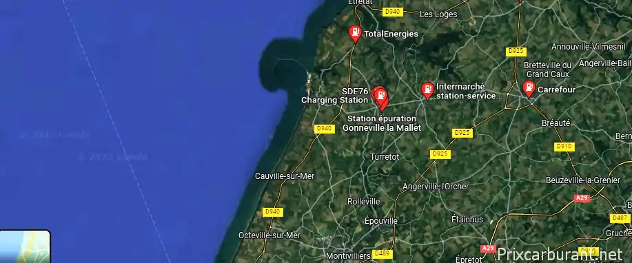 Station essence Gonneville La Mallet