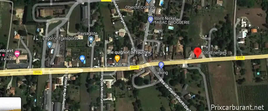Station essence Montcaret
