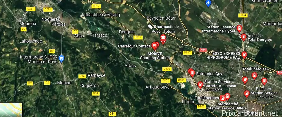 Station essence Poey-De-Lescar