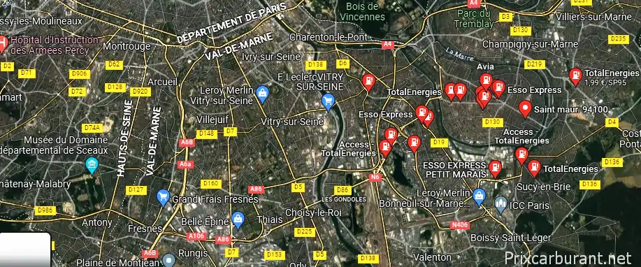 Station essence St Maur Des Fosses