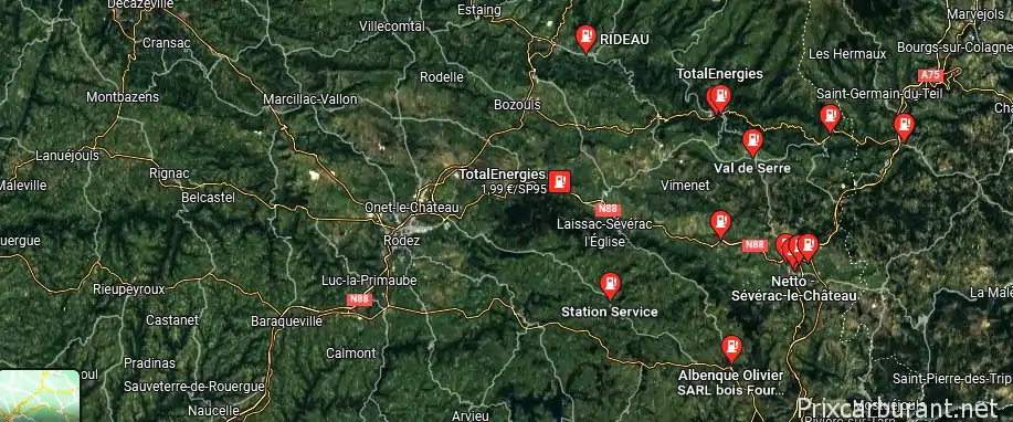 Station essence St Saturnin De Lenne